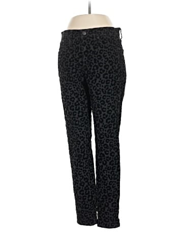Madewell 9" Mid-Rise Skinny Jeans: Flocked Leopard Edition (view 1)