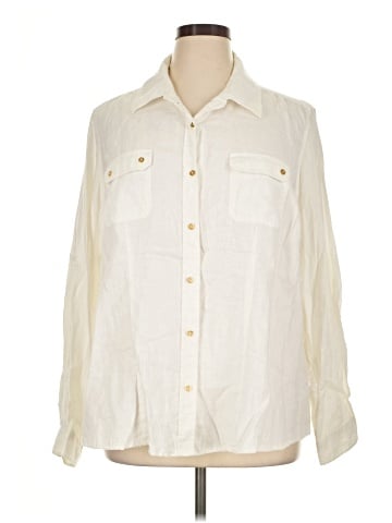 Calvin Klein Long Sleeve Button-Down Shirt (view 1)