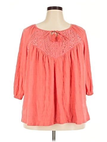Faded Glory 3/4 Sleeve Blouse (view 1)
