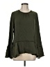 Mossimo 100% Polyester Green Long Sleeve Blouse Size M - photo 1