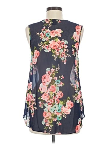 Aqua Sleeveless Blouse (view 2)
