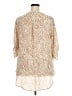 Cato 100% Polyester Animal Print Tan 3/4 Sleeve Blouse Size 18 - photo 2