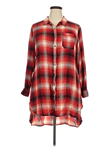 Cato 3/4 Sleeve Button-Down Shirt (view 1)