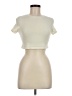 SKIMS Ivory Short Sleeve Turtleneck Size M - photo 1