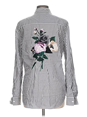 Equipment Long Sleeve Button-Down Shirt (view 2)