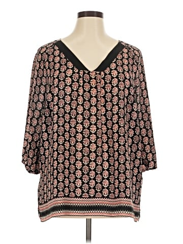 Not Your Daughter's Jeans 3/4 Sleeve Blouse (view 1)