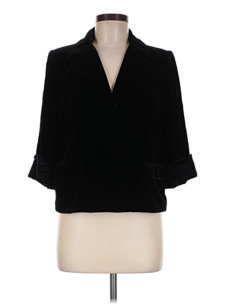 Pre-owned Tahari Blazer Jacket In Black