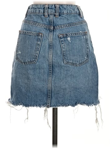 Topshop Denim Skirt (view 2)
