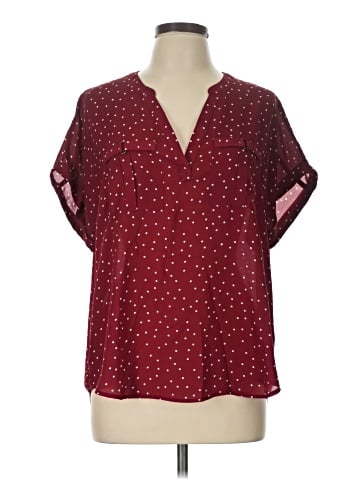 Maurices Short Sleeve Blouse (view 1)