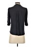 Democracy Black 3/4 Sleeve Button-Down Shirt Size S - photo 2