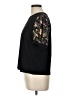 CeCe Floral Black 3/4 Sleeve T-Shirt Size L - photo 5