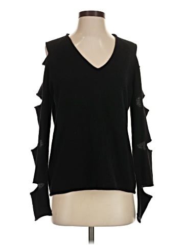 Aqua Long Sleeve Blouse (view 1)