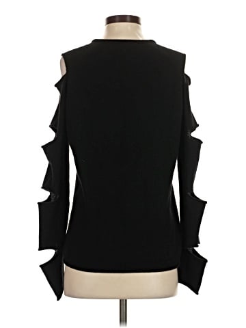 Aqua Long Sleeve Blouse (view 2)