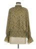 Worthington 100% Polyester Green Long Sleeve Blouse Size L - photo 1
