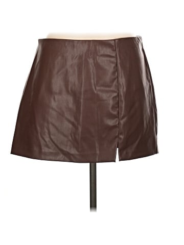 Divided by H&M Faux Leather Skirt (view 1)