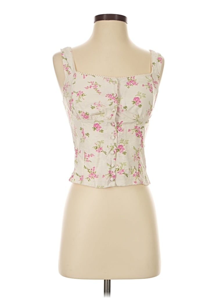 Pre-owned Kirious Sleeveless Blouse In Ivory