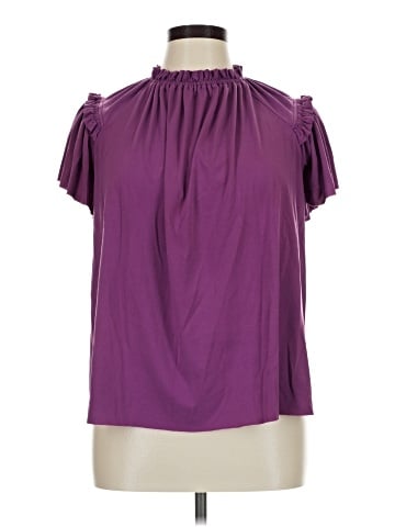 ELOQUII Short Sleeve Blouse (view 1)