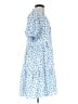 CeCe Hearts Blue Casual Dress Size S - photo 4