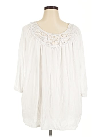 Ellos 3/4 Sleeve Blouse (view 1)