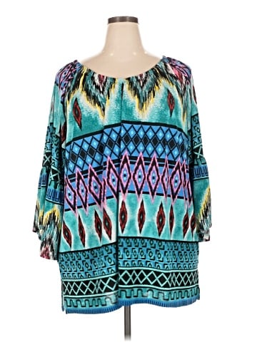 Ali Miles 3/4 Sleeve Blouse (view 1)