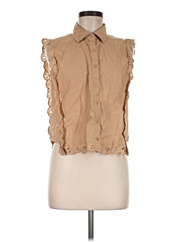 Ann Taylor LOFT Sleeveless Button-Down Shirt (view 1)
