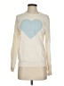 Weatherproof Hearts Ivory Pullover Sweater Size S - photo 1