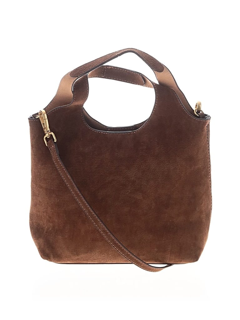 Pre-owned Zara Leather Crossbody Bag In Brown
