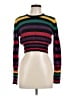 BCBGeneration Stripes Purple Pullover Sweater Size L - photo 1