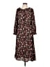 Talbots Floral Black Casual Dress Size L (petite) - photo 1