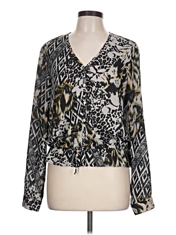 Karen Kane Long Sleeve Blouse (view 1)