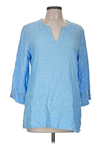 Lands' End 3/4 Sleeve Blouse (view 1)