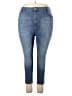 Ellos Solid Blue Jeans Size 18 - photo 1