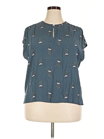 Ann Taylor LOFT Outlet Short Sleeve Blouse (view 1)