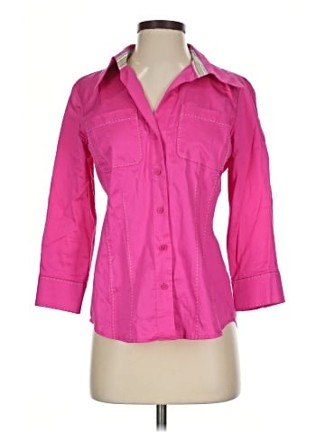 Dana Buchman 3/4 Sleeve Button-Down Shirt (view 1)