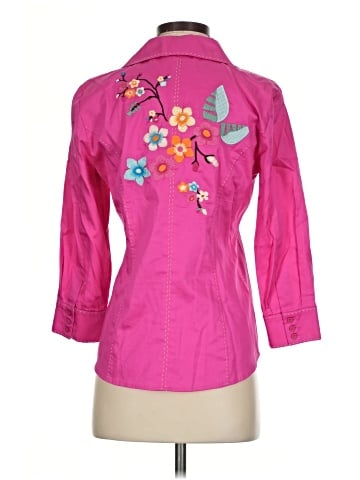 Dana Buchman 3/4 Sleeve Button-Down Shirt (view 2)