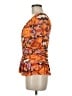 DR2 Orange Short Sleeve Blouse Size M - photo 5