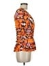 DR2 Orange Short Sleeve Blouse Size M - photo 4