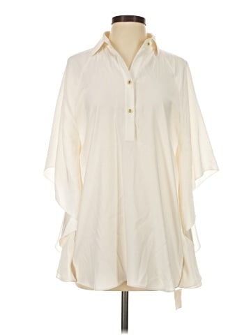 Lafayette 148 New York 3/4 Sleeve Silk Top (view 1)