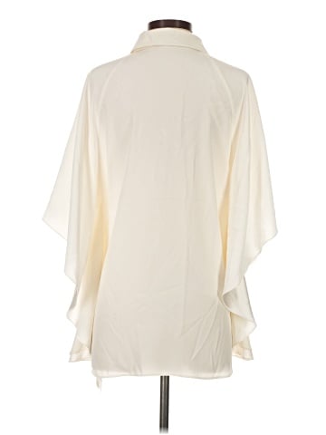 Lafayette 148 New York 3/4 Sleeve Silk Top (view 2)