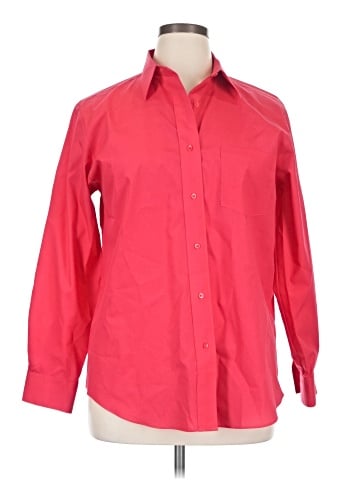 Foxcroft Long Sleeve Button-Down Shirt (view 1)