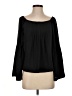 Nanette Lepore 100% Polyester Black Long Sleeve Blouse Size 2 - photo 1