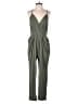 BCBGeneration Solid Green Jumpsuit Size M - photo 1