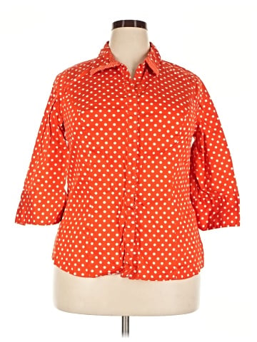 Lane Bryant 3/4 Sleeve Button-Down Shirt (view 1)