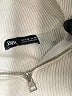 Zara White Zip Up Hoodie Size 9 - 10 - photo 3