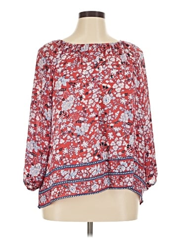 Chaps 3/4 Sleeve Blouse (view 1)
