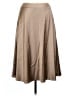 Talbots 100% Silk Solid Tan Silk Skirt Size 6 - photo 1