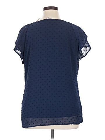 Roz & Ali Short Sleeve Blouse (view 2)
