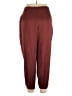 Express 100% Polyester Solid Burgundy Casual Pants Size XL - photo 2