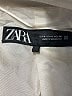 Zara 100% Polyester Ivory Blazer Size S - photo 6