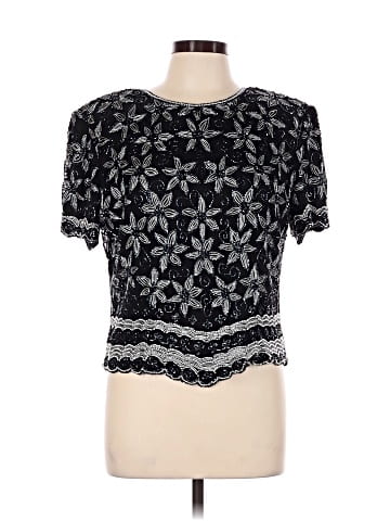 Papell Boutique Evening Short Sleeve Top (view 1)
